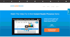 Desktop Screenshot of instantheaderpresence.com