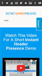 Mobile Screenshot of instantheaderpresence.com
