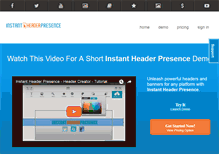 Tablet Screenshot of instantheaderpresence.com